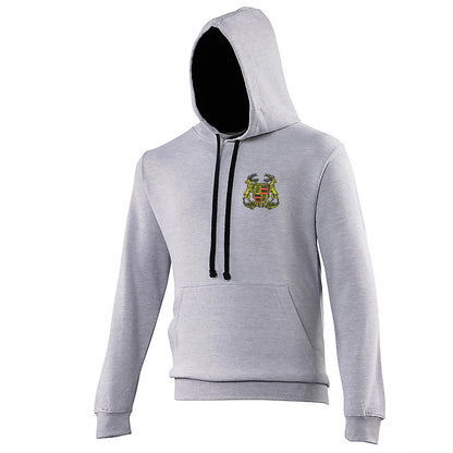 Retro Porsche 1922 Embroidered Contrast Hoodie