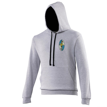 Retro Bristol Rovers 1933 Embroidered Contrast Hoodie