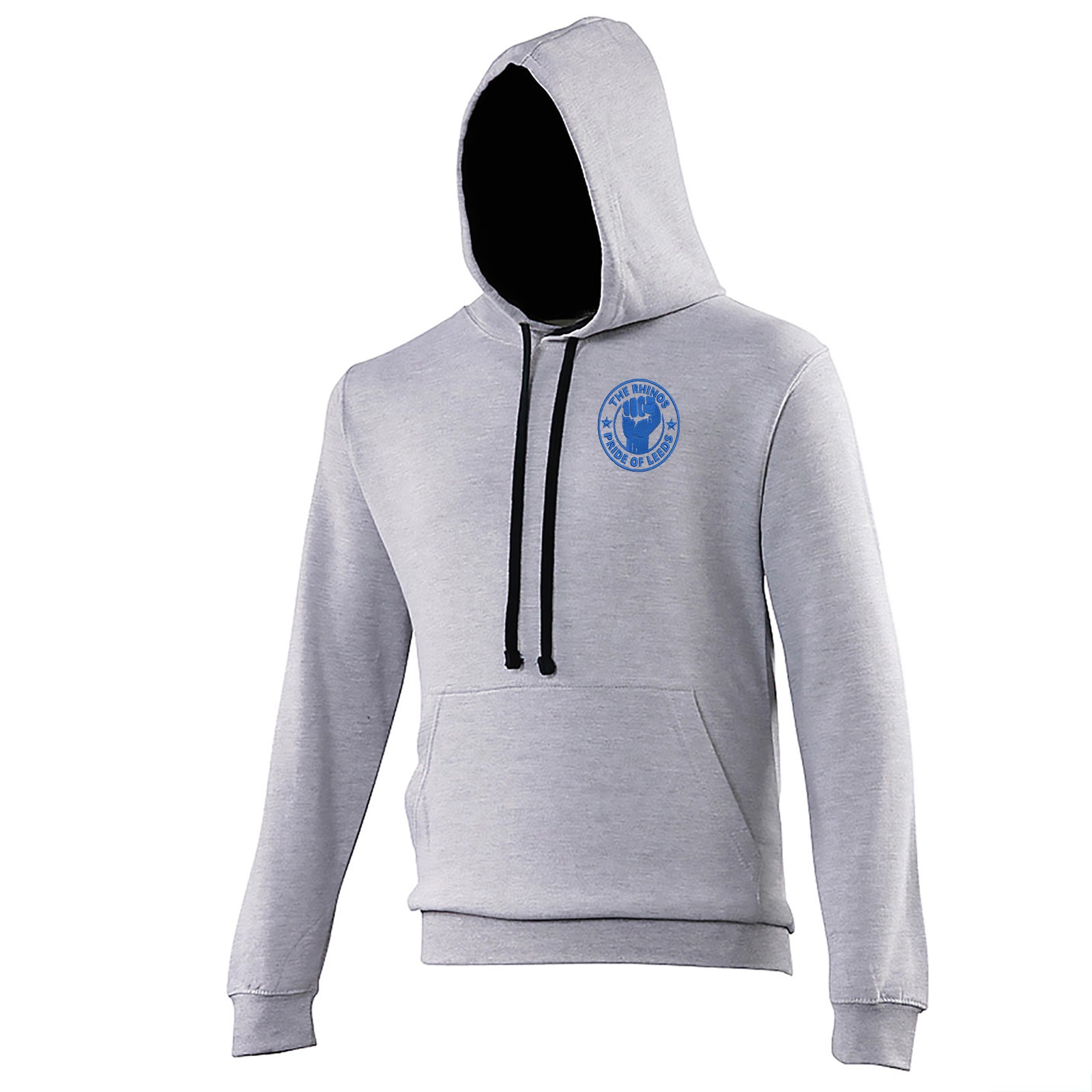 Leeds Rhinos Rugby League Contrast Hoodie