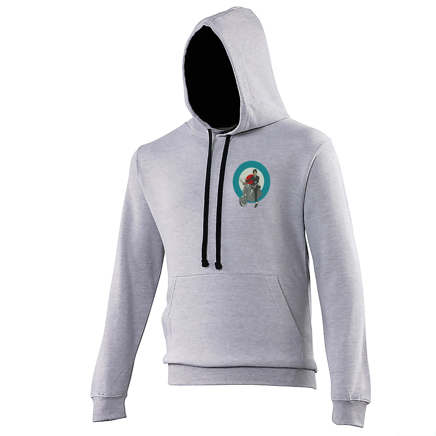 Retro MOD Scooter Contrast Hoodie