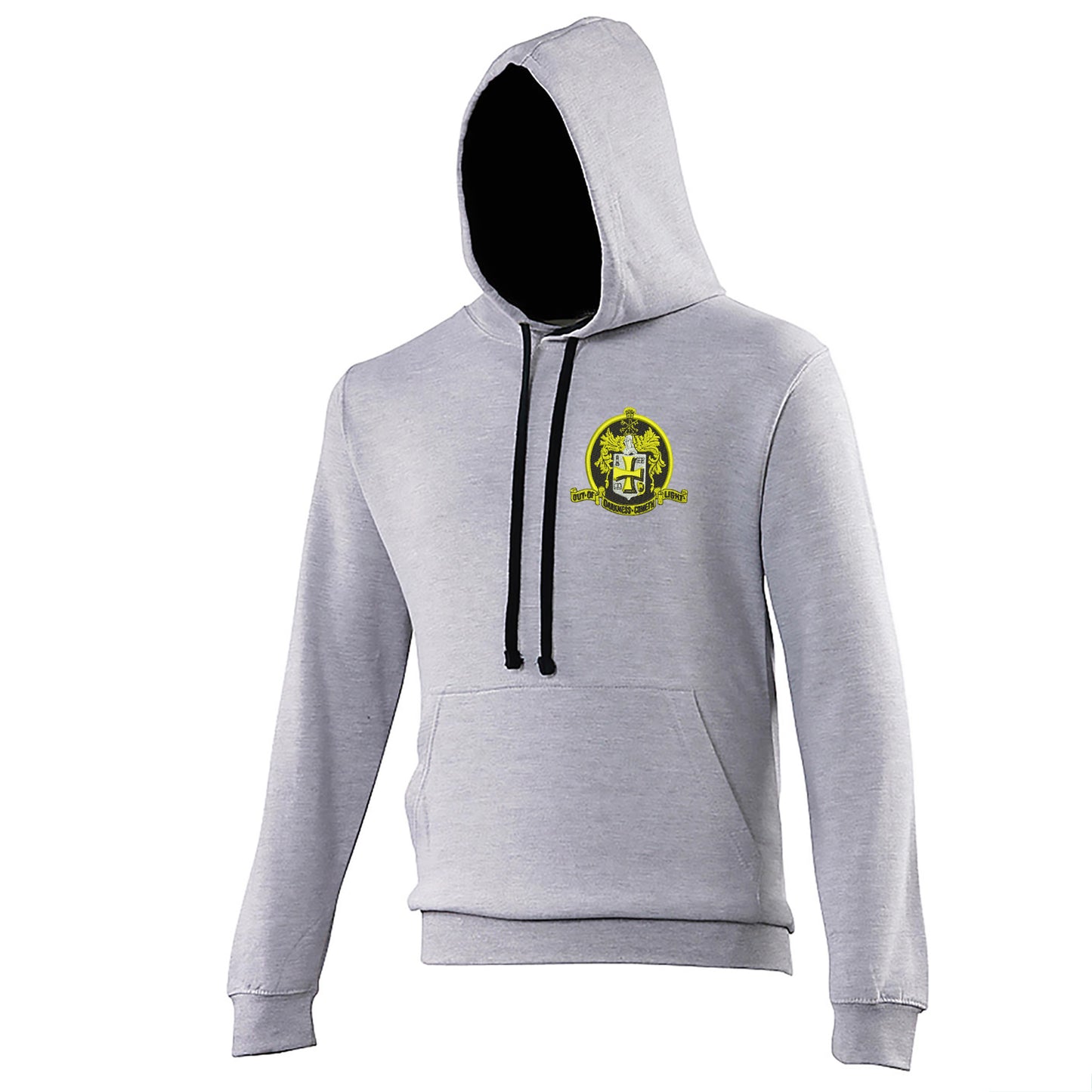 Retro Wolves 1947 Embroidered Contrast Hoodie
