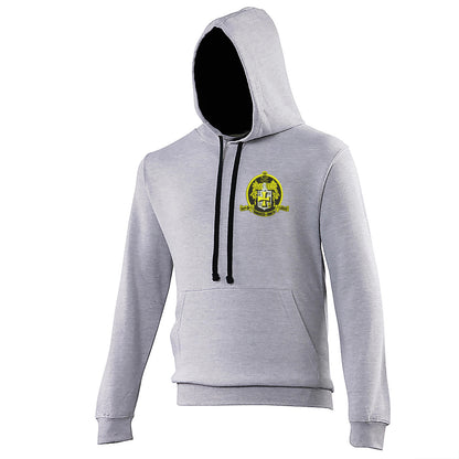 Retro Wolves 1947 Embroidered Contrast Hoodie
