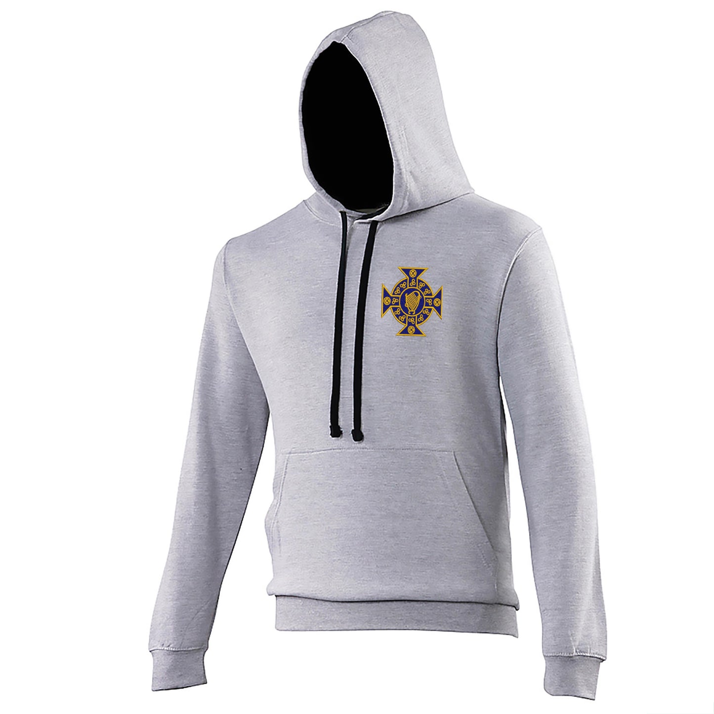 Retro Northern Ireland 1882 Embroidered Contrast Hoodie