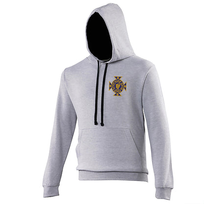 Retro Northern Ireland 1882 Embroidered Contrast Hoodie