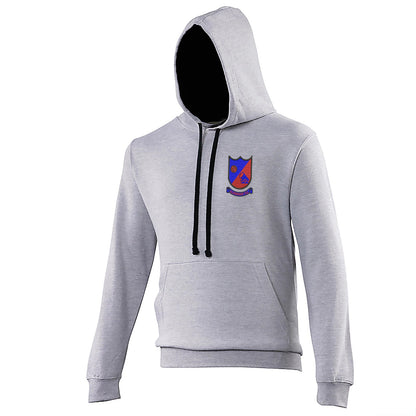 Retro Aldershot 1972 Embroidered Contrast Hoodie