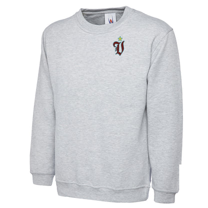 Retro Aston Villa European Cup Star Embroidered Classic Sweatshirt