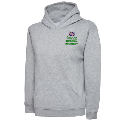Proud to Have Served in The Mercian Regiment Embroidered Children's Hoodie