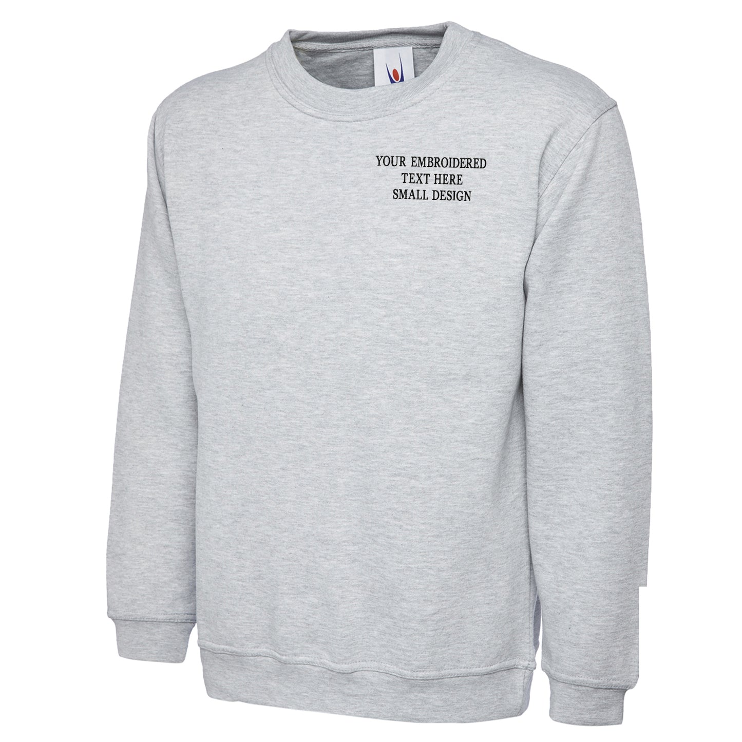 Personalised Custom Small Text Sweatshirt
