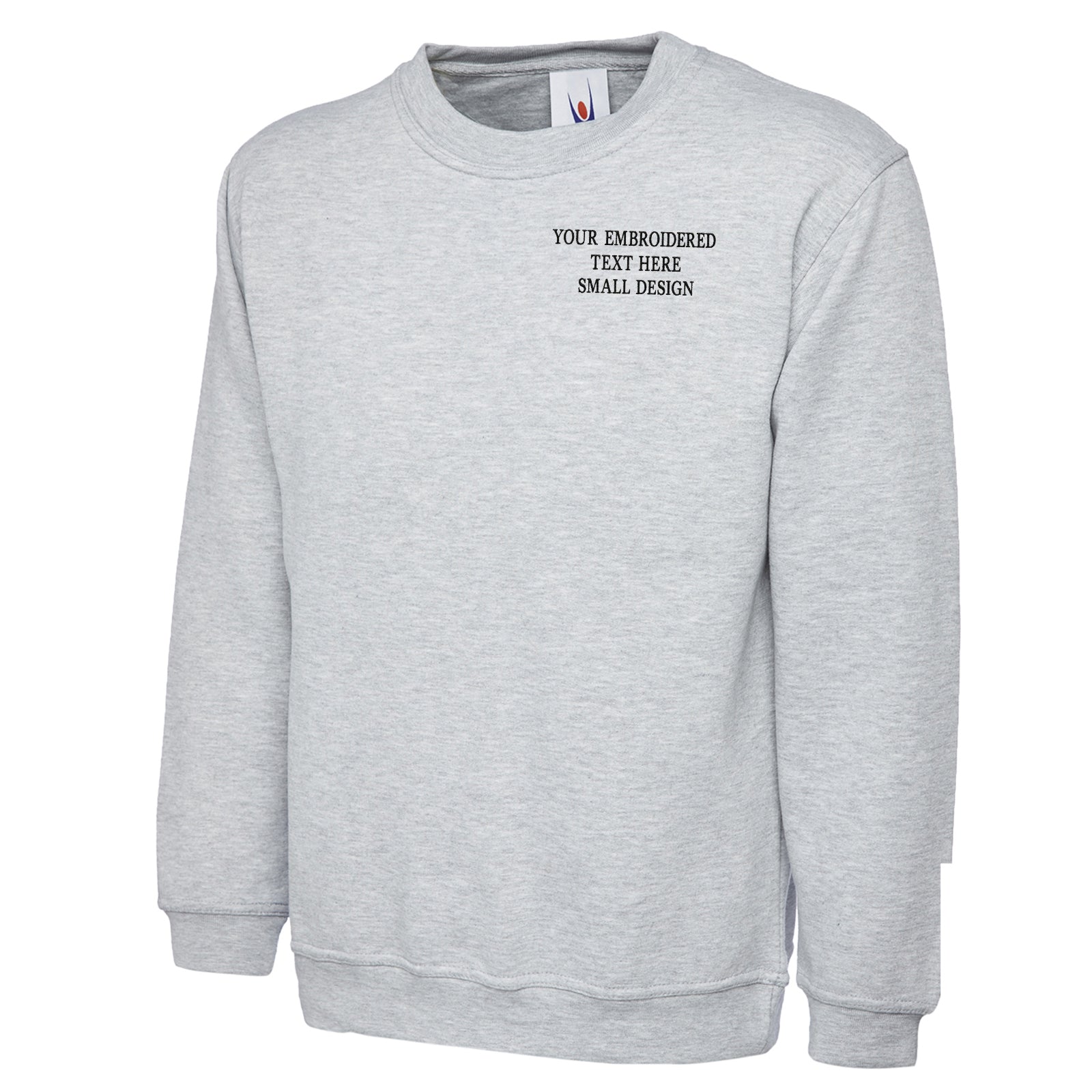 Personalised Custom Small Text Sweatshirt