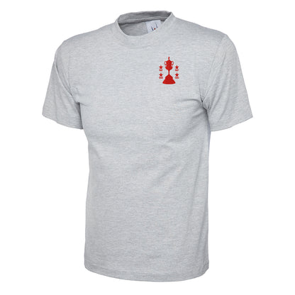Retro Walsall Four Time Birmingham Senior Cup Winners Embroidered Children's T-Shirt