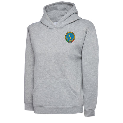 Retro Napoli 1970s Embroidered Children's Hoodie