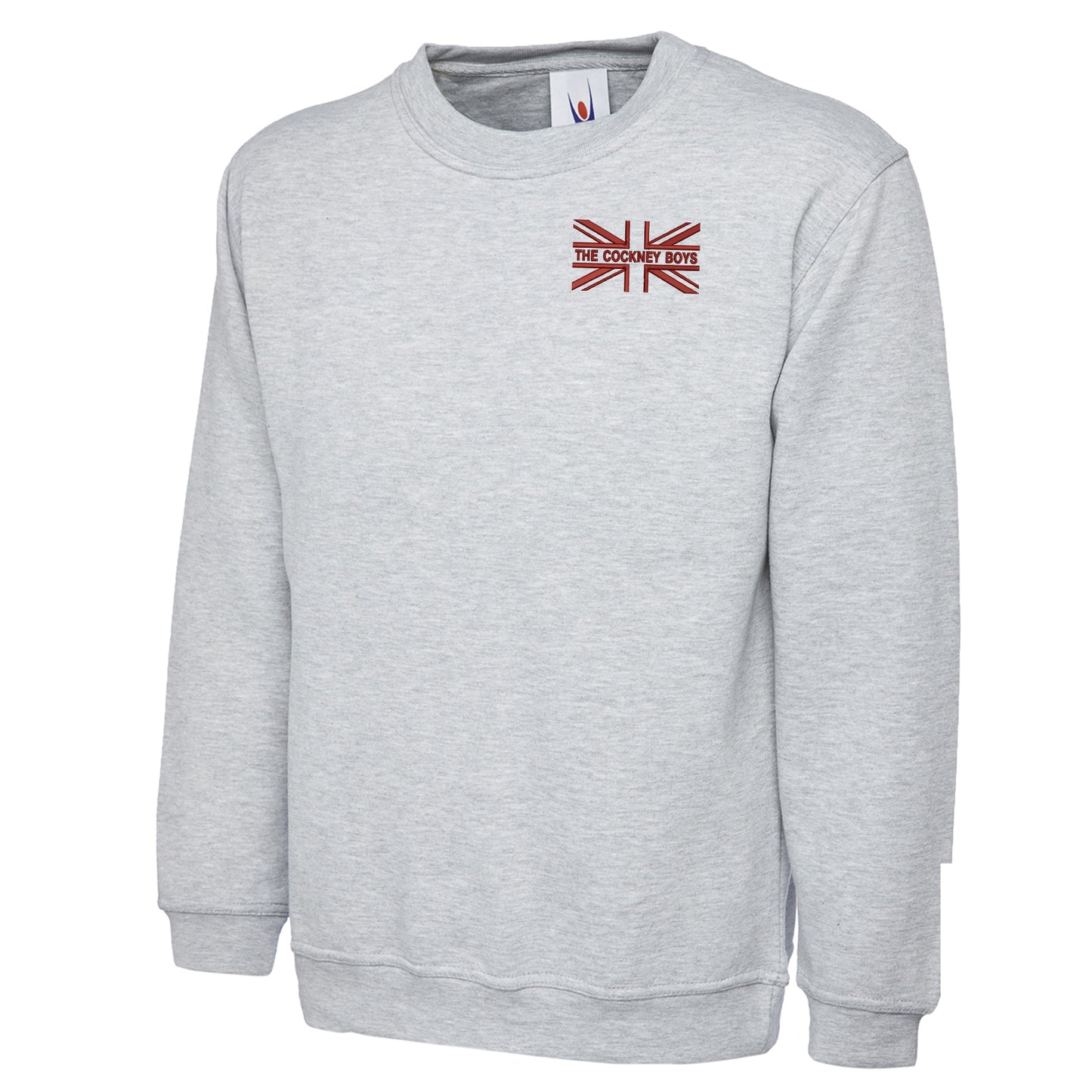 The Cockney Boys Union Jack Embroidered Classic Sweatshirt