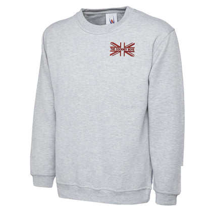 The Cockney Boys Union Jack Embroidered Classic Sweatshirt