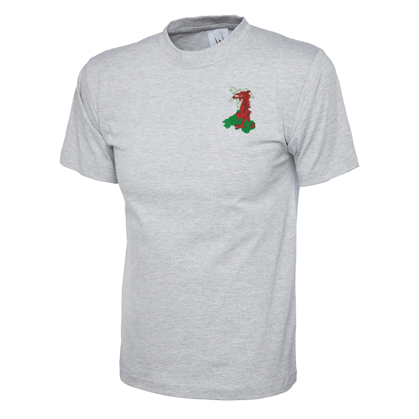 Wales Flag Map Embroidered Classic T Shirt