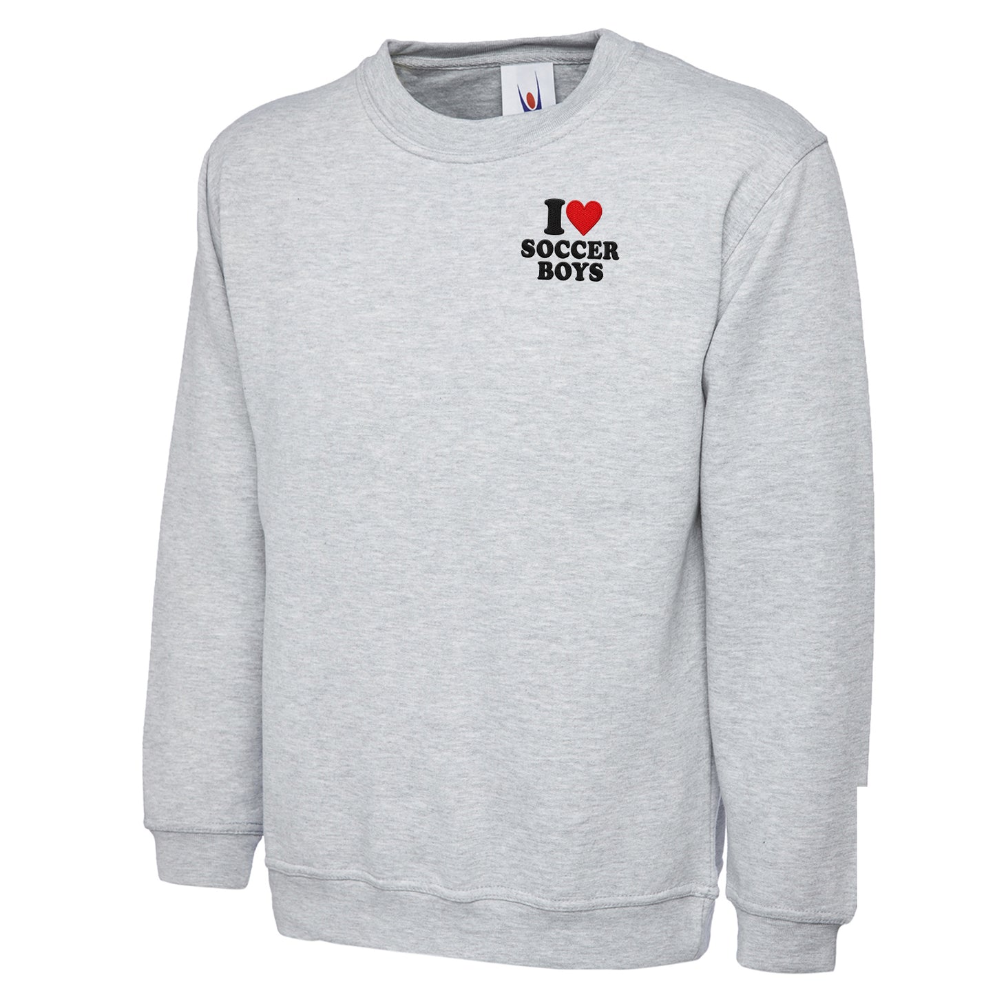 I Love Soccer Boys Sweatshirt