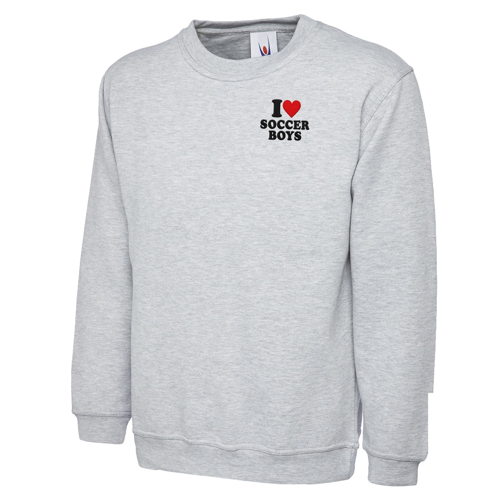 I Love Soccer Boys Sweatshirt