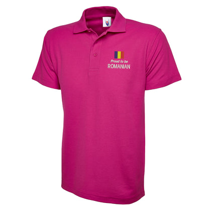 Proud to be Romanian Embroidered Classic Polo Shirt