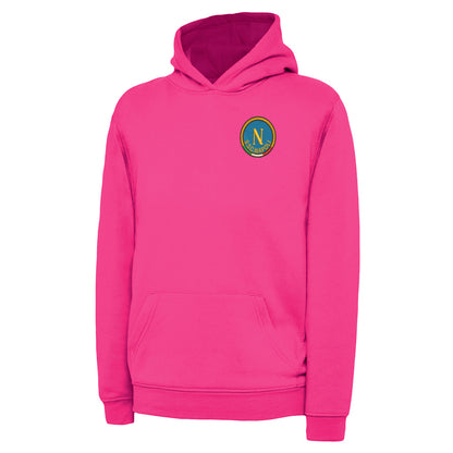 Retro Napoli 1970s Embroidered Children's Hoodie