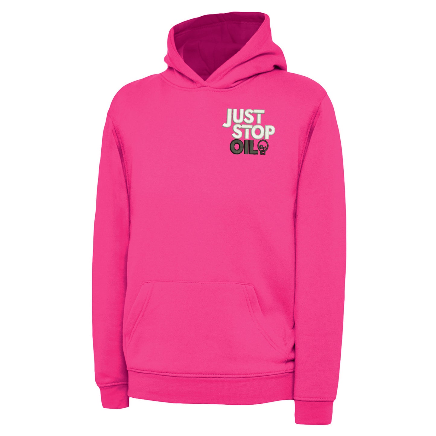 Just Stop Oil Embroidered Children's Hoodie