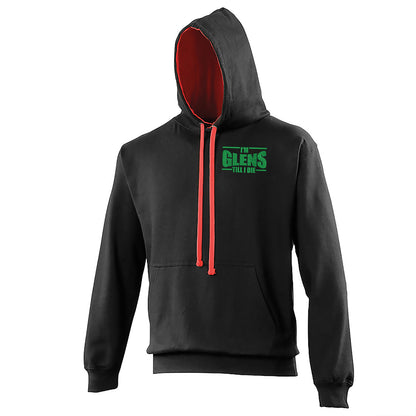Glentoran FC Football Contrast Hoodie