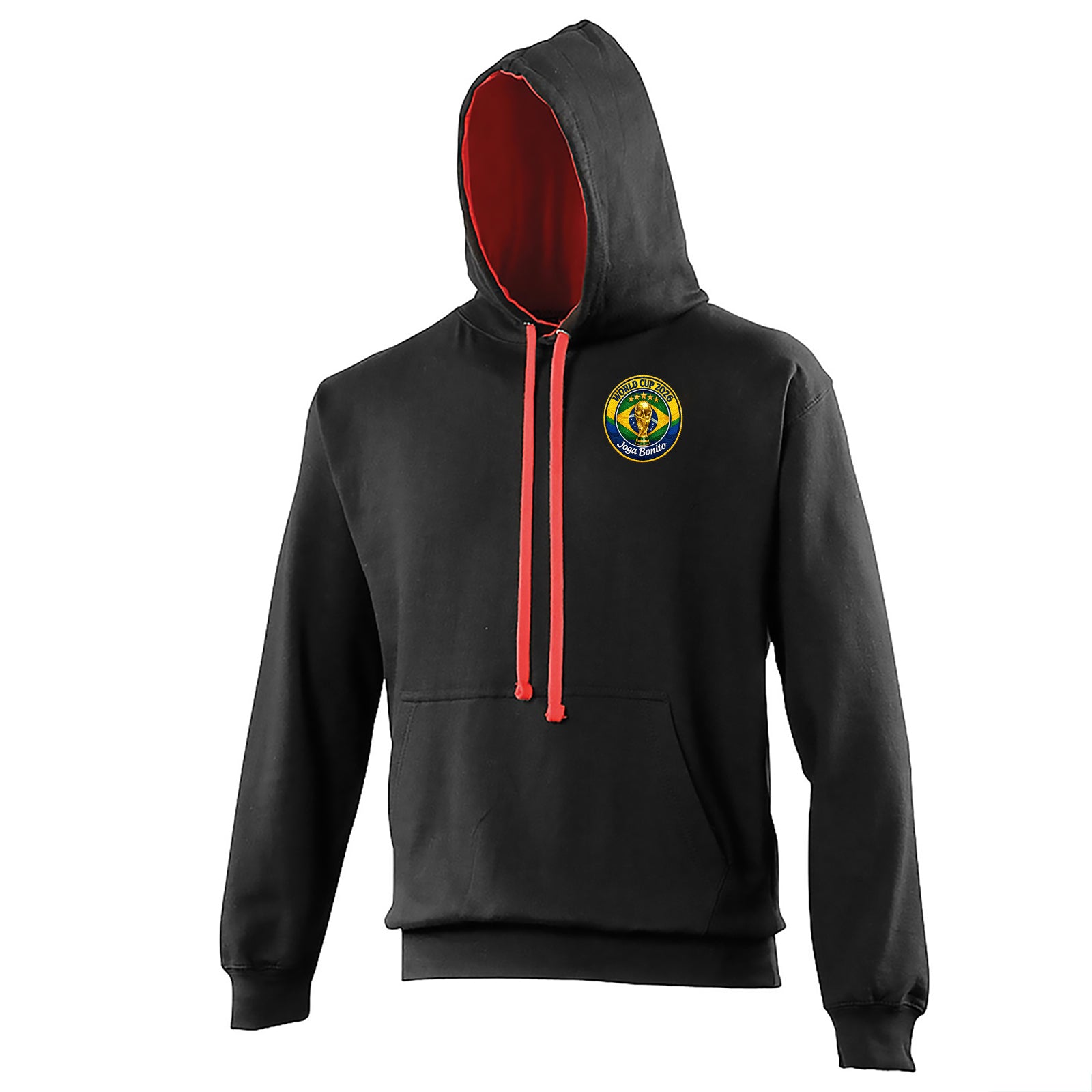 Brazil World Cup 2026 Football Contrast Hoodie