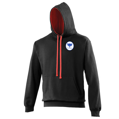 Old School Carlisle United Football Contrast Hoodie