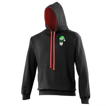 Celtic FC Christmas Contrast Hoodie