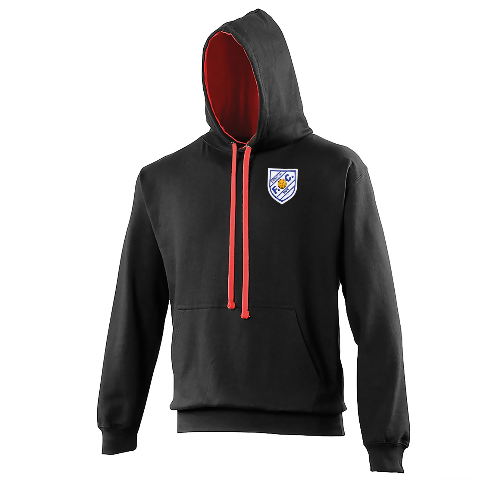 Old School Shrewsbury Town Football Contrast Hoodie