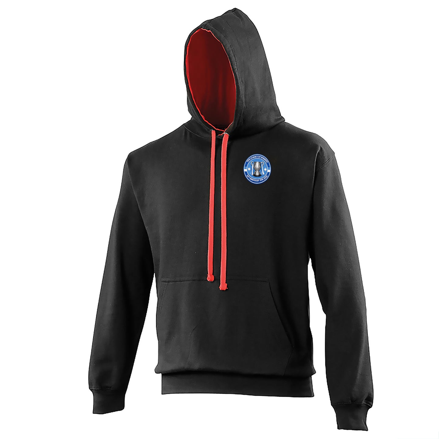 Man City League Cup Winners 1975-1976 Contrast Hoodie