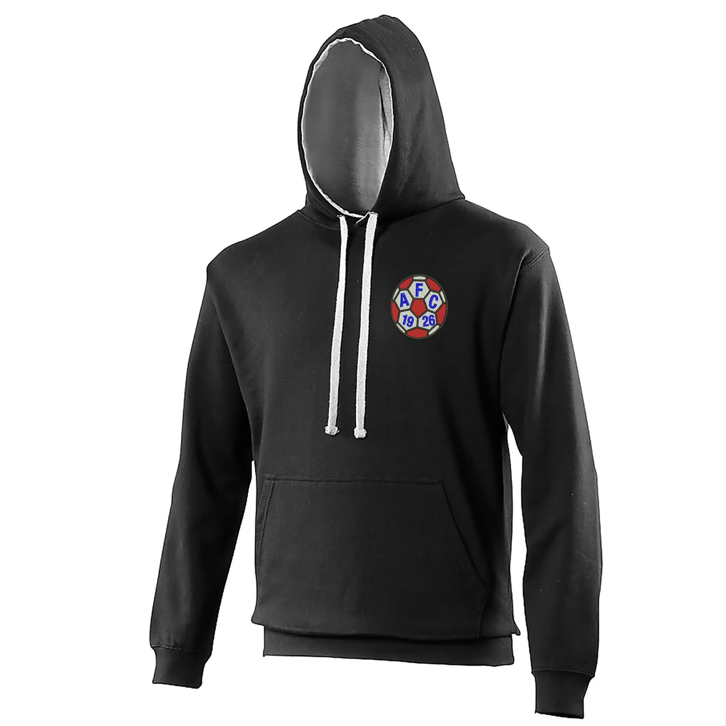Retro Aldershot 1981 Embroidered Contrast Hoodie