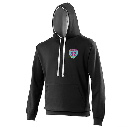 Retro Rotterdam 82 Embroidered Contrast Hoodie