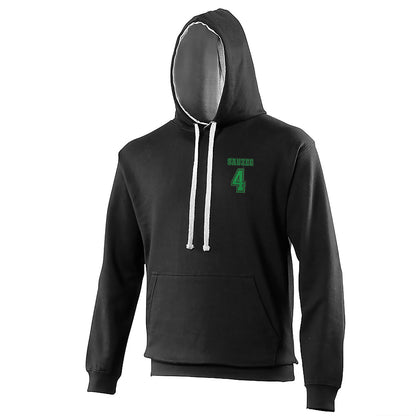 Sauzee 4 Embroidered Contrast Hoodie