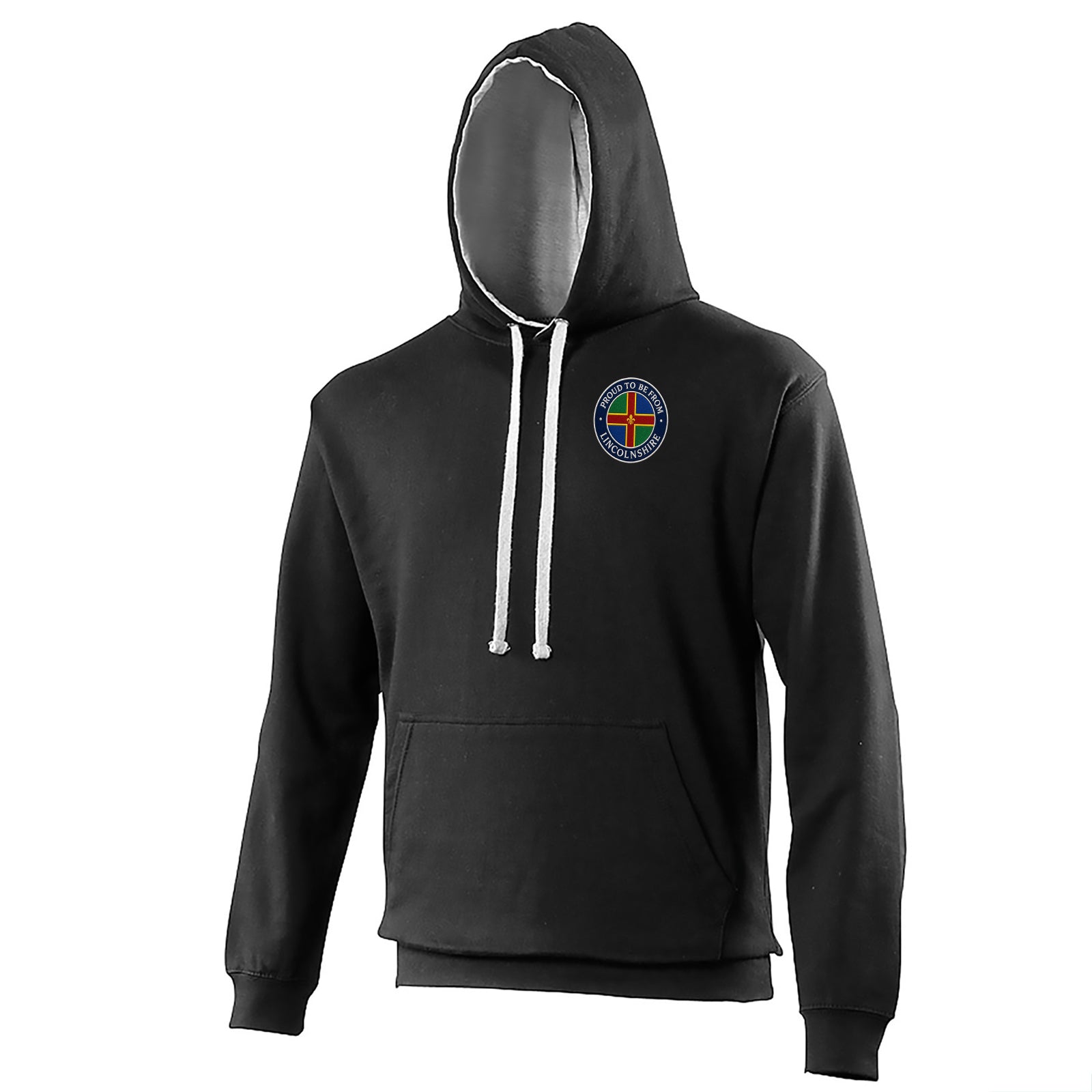 Proud To Be From Lincolnshire Contrast Hoodie