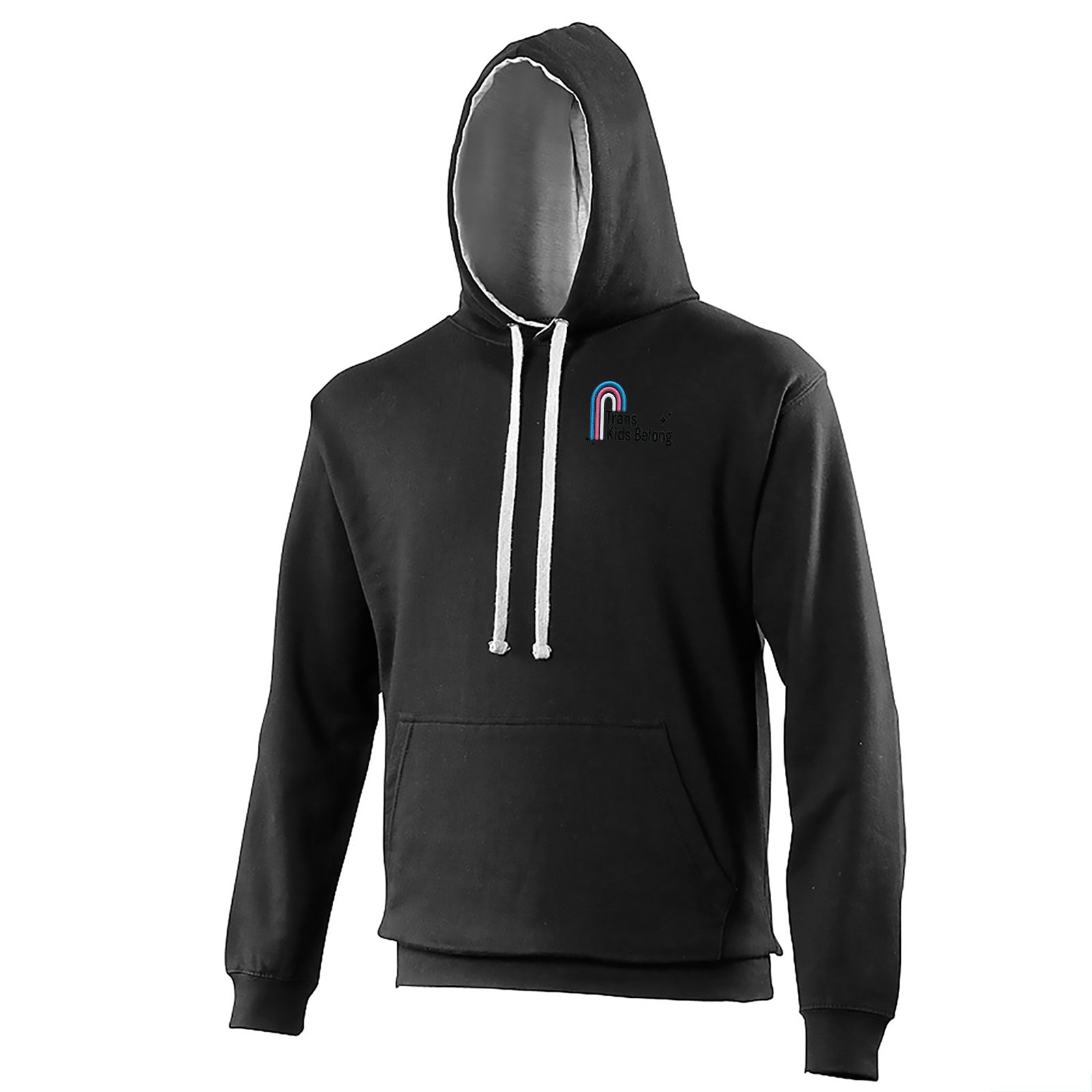 Trans Kids Belong Contrast Hoodie 