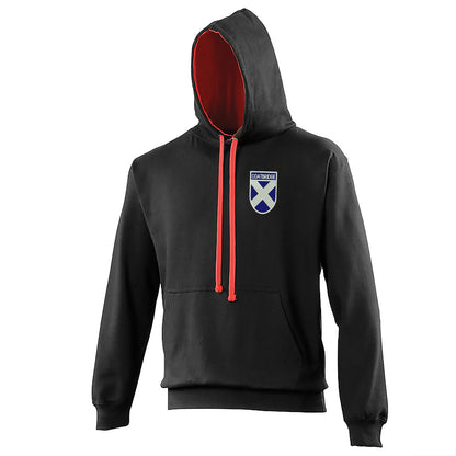 Coatbridge Flag of Scotland Shield Contrast Hoodie