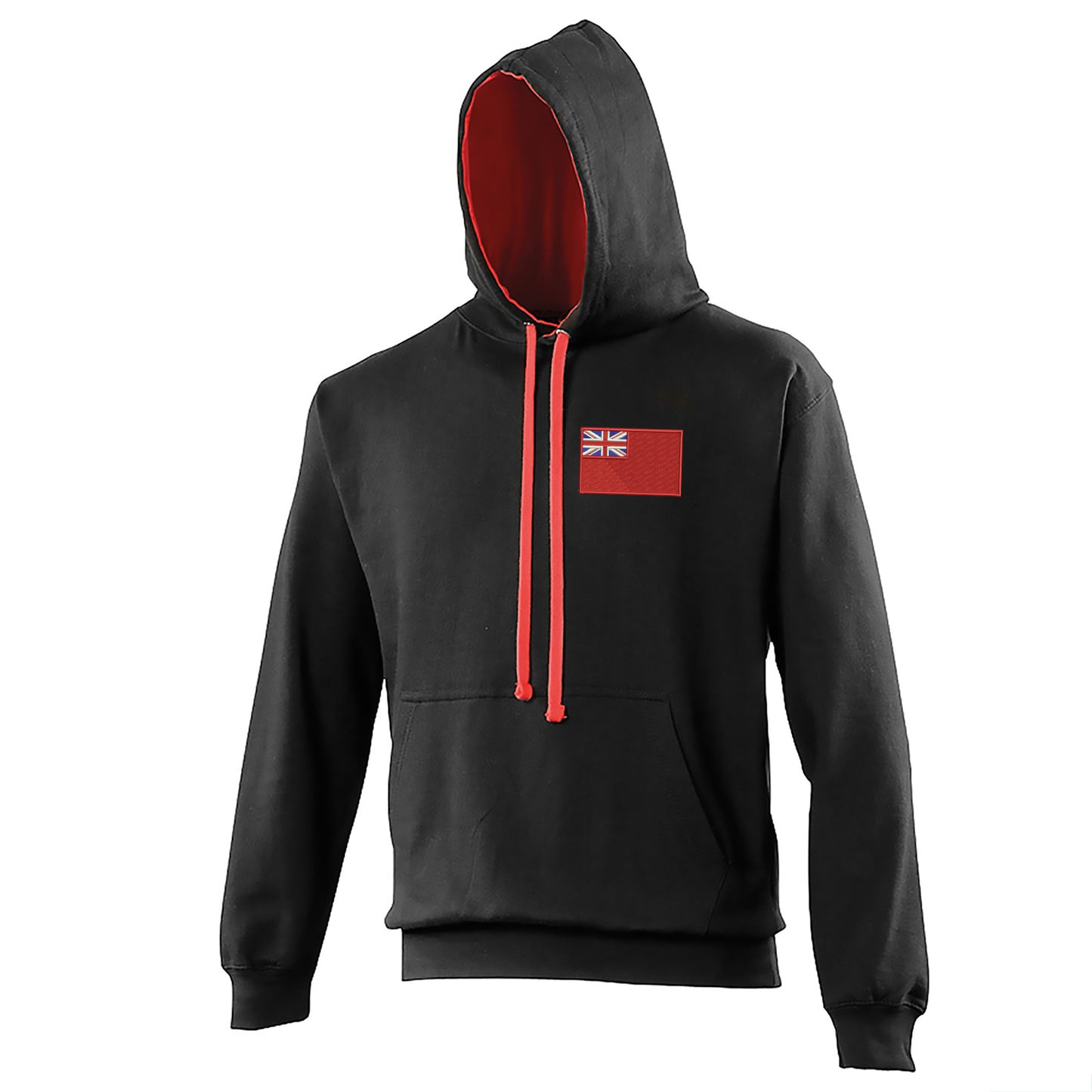 Red Ensign Embroidered Contrast Hoodie