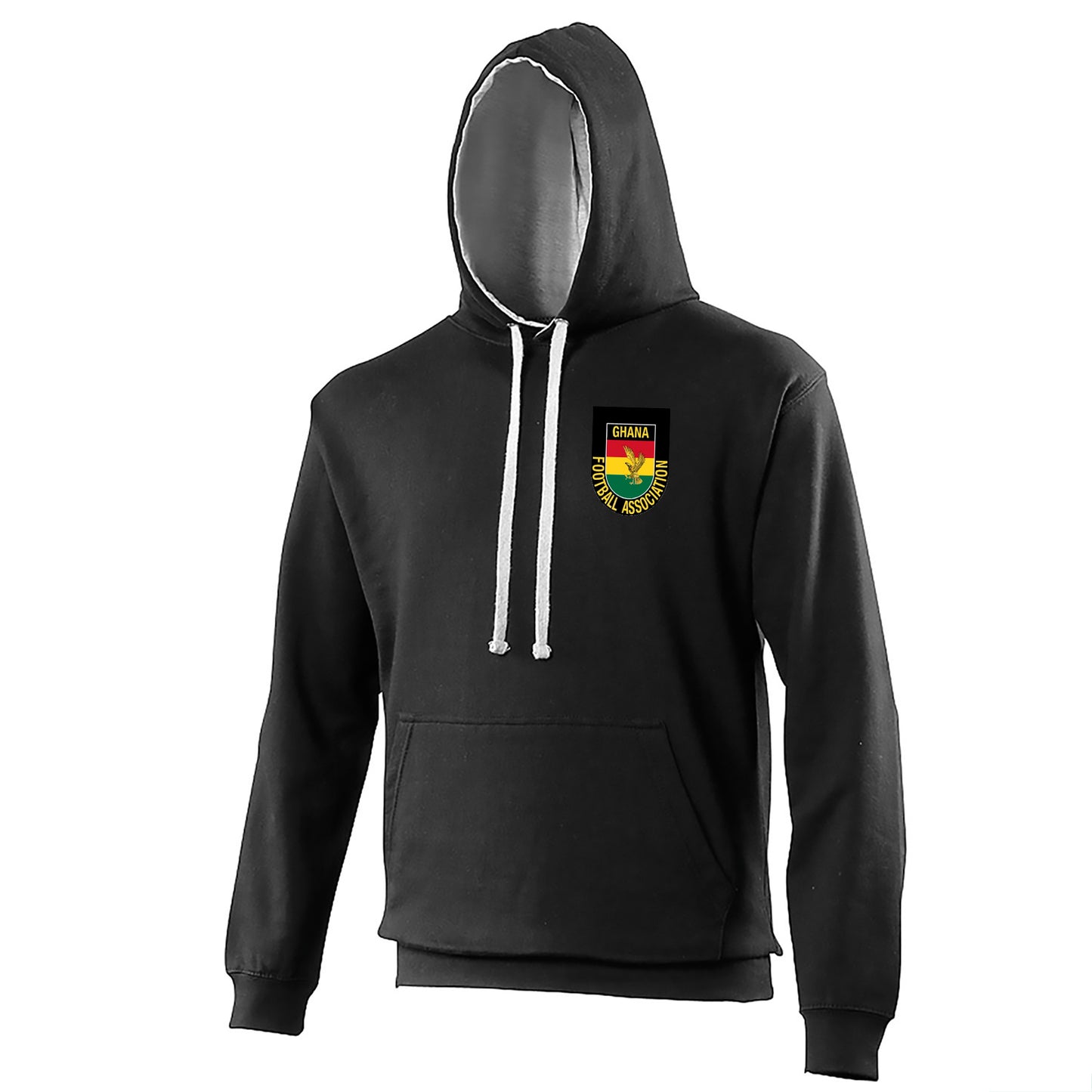 Retro Ghana 1966 Embroidered Contrast Hoodie
