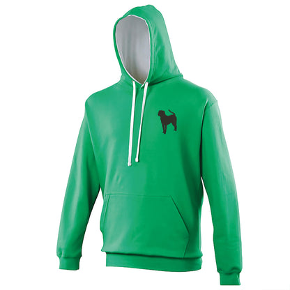 Pit Bull Embroidered Contrast Hoodie