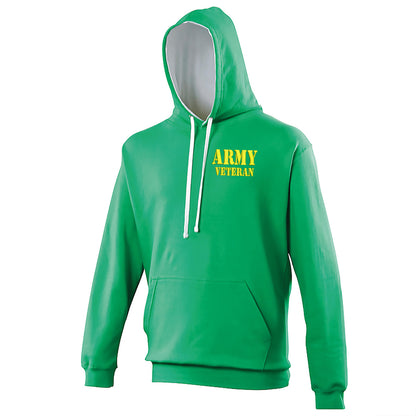 Army Veteran Contrast Hoodie 