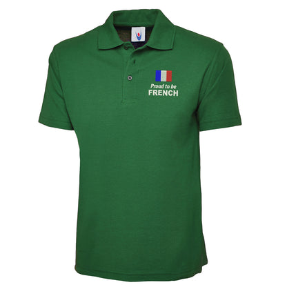 Proud to be French Embroidered Classic Polo Shirt