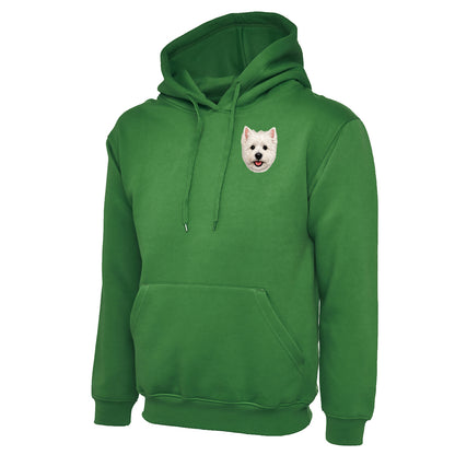 Westie Dog Face Hoodie 