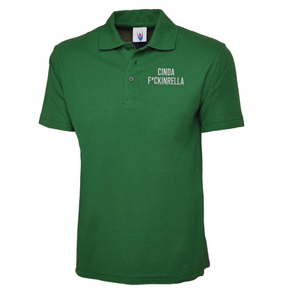 Cinder Fckinrella Embroidered Classic Polo Shirt