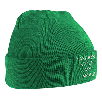 Fashion Stole My Smile Beanie Hat