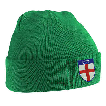 City Flag of England Shield Beanie Hat