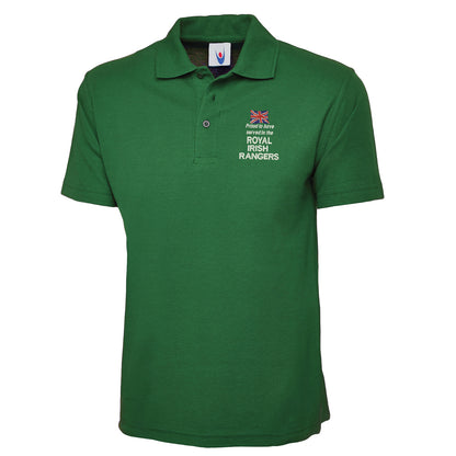 Proud to Have Served in The Royal Irish Rangers Embroidered Classic Polo Shirt