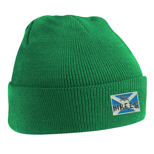 The Hibees Grunge Flag of Scotland Embroidered Beanie Hat