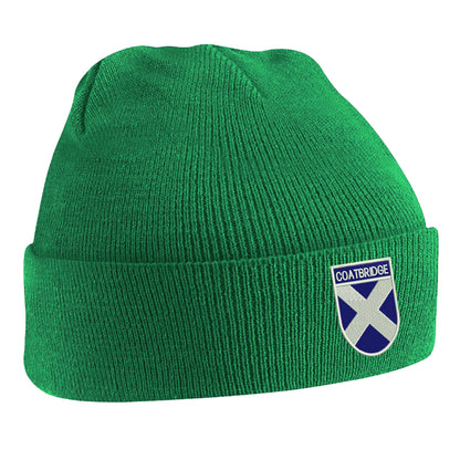 Coatbridge Flag of Scotland Shield Beanie Hat