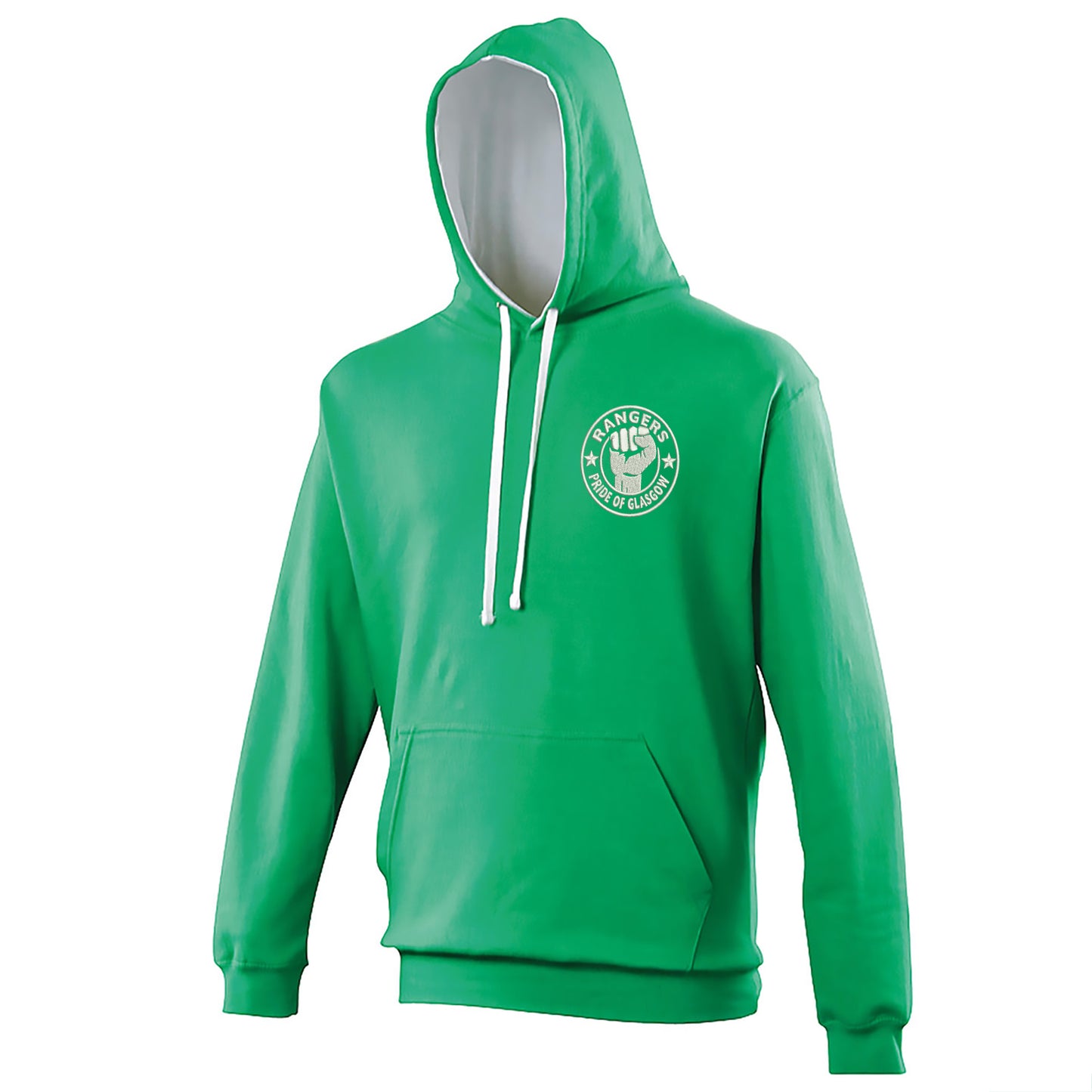 Rangers Pride of Glasgow Embroidered Contrast Hoodie