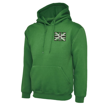 Hibs Coloured Union Jack  Embroidered Classic Hoodie
