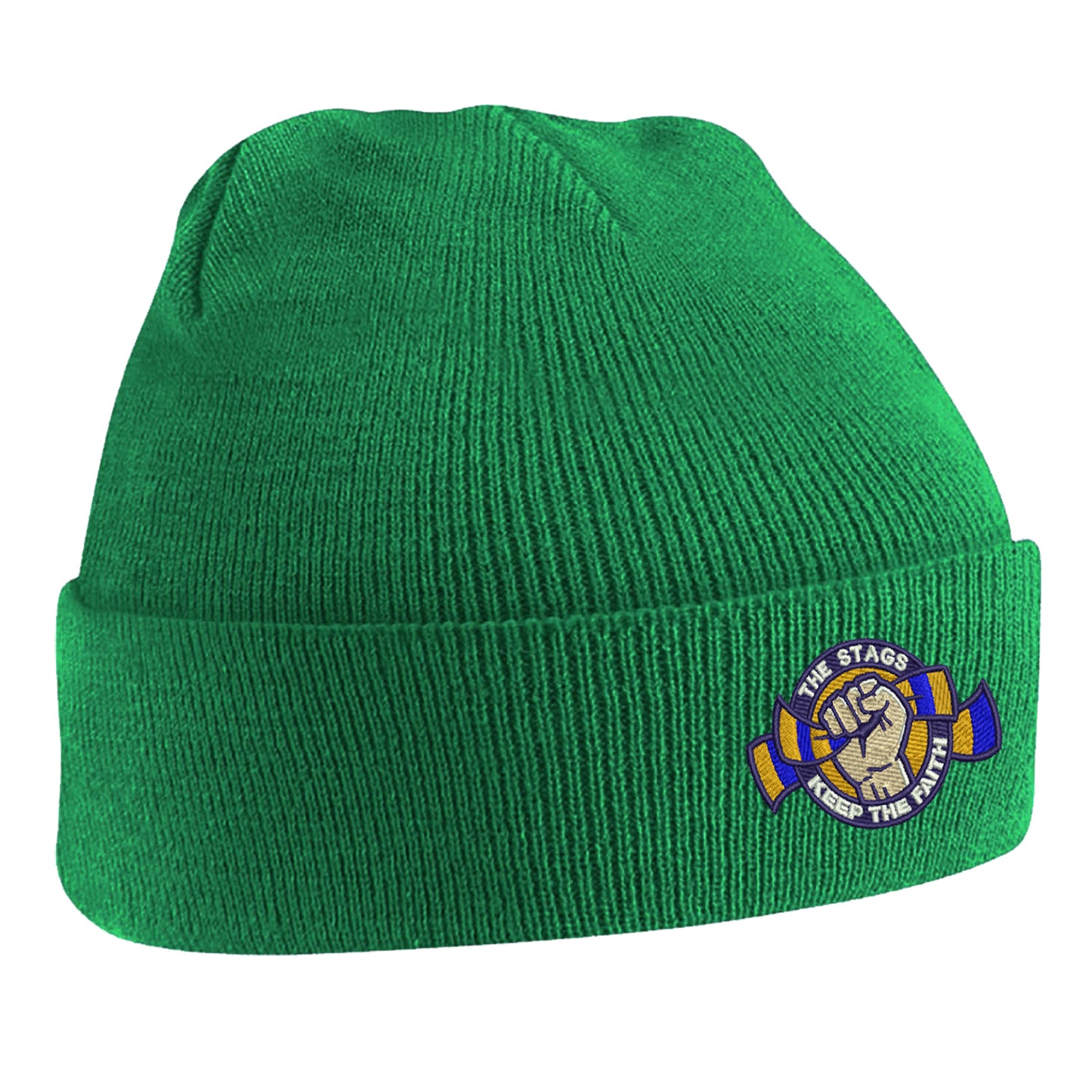 The Stags Keep The Faith Embroidered Beanie Hat